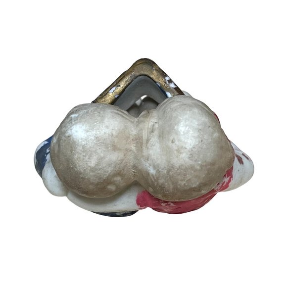 Antique Porcelain Miniature Shelf Sitter Figurine Boy & Girl with Book Japan - Picture 3 of 6